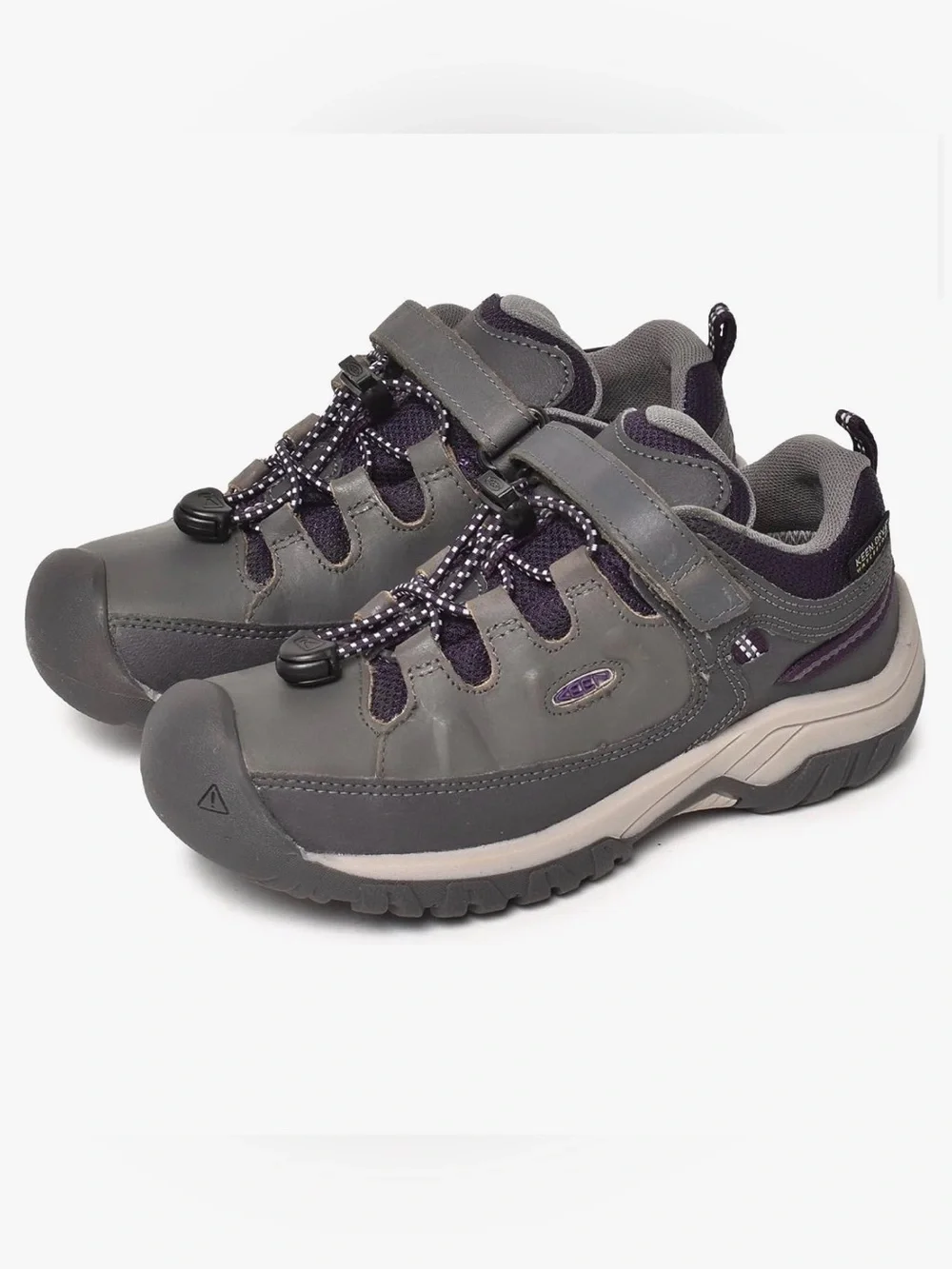 Keen Kids Gray and Purple Hiking Sneakers